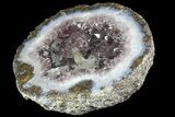 Las Choyas Coconut Geode Half with Agate & Amethyst - Mexico #180557-2